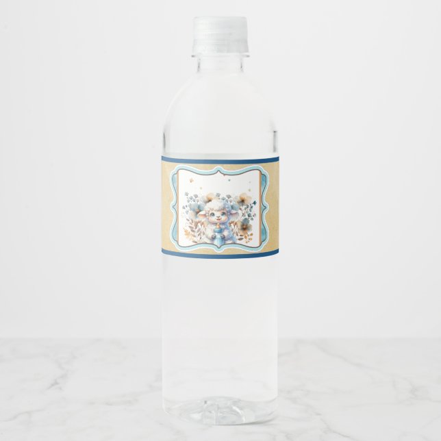 Étiquette Pour Bouteilles D'eau Mon Petit Agneau (Devant)