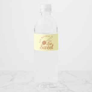 Étiquette Pour Bouteilles D'eau Mots doux pour les invités du parti rustique