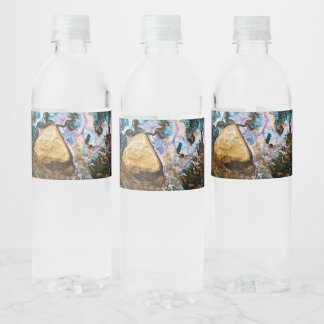 Étiquette Pour Bouteilles D'eau nature abstraite eau morte
