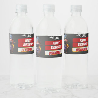 Étiquette Pour Bouteilles D'eau Ninja