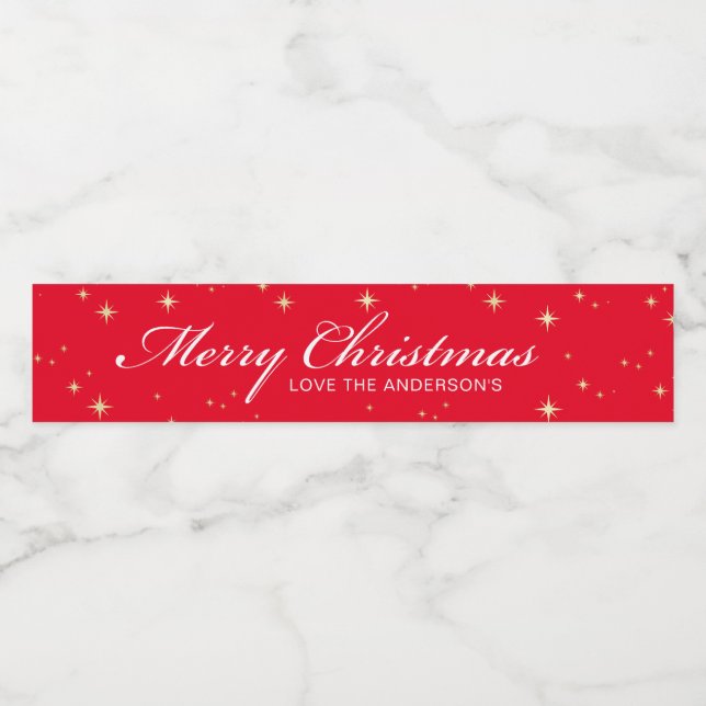 Étiquette Pour Bouteilles D'eau Noël (Étiquettes simples)