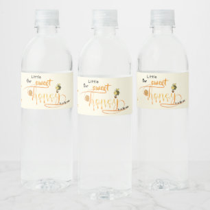 Étiquette Pour Bouteilles D'eau Notre petite douceur de miel arrive Baby Shower