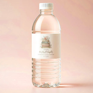 Étiquette Pour Bouteilles D'eau Notre prochain chapitre Storybook Baby shower Part