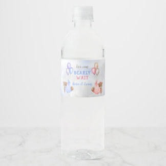 Étiquette Pour Bouteilles D'eau Nous pouvons à peine attendre la révélation du sex