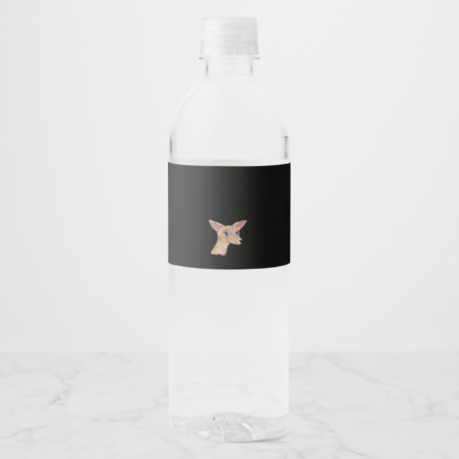 Étiquette Pour Bouteilles D'eau Oh Cerf Moderne Propre   (Devant)