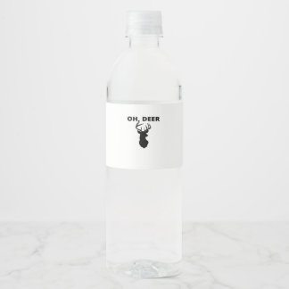 Étiquette Pour Bouteilles D'eau Oh Deer Oh Dear Style Artistique Fantaisiste 