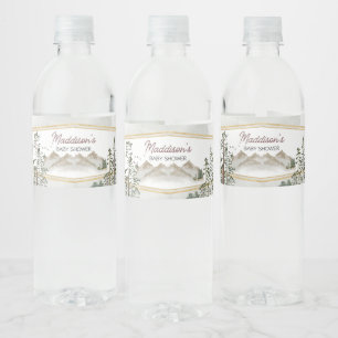 Étiquette Pour Bouteilles D'eau Oh Garçon Que l'Aventure Commence Baby Shower
