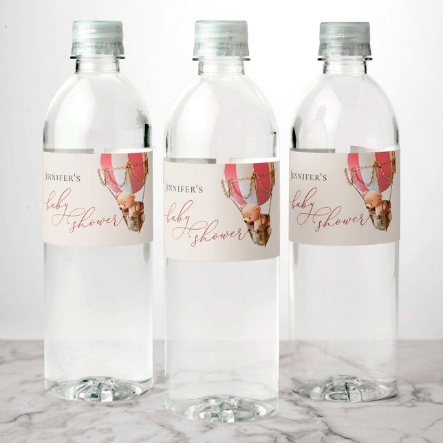 Étiquette Pour Bouteilles D'eau On Peut Attendre ! Étiquette de bouteille d'eau ba (Créateur téléchargé)