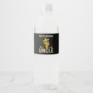Étiquette Pour Bouteilles D'eau Oncle pas moyen Cinco De Mayo Chapeau mexicain