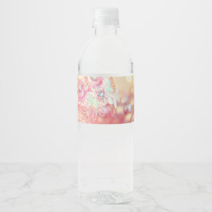 Étiquette Pour Bouteilles D'eau Ornement décoratif de broderie