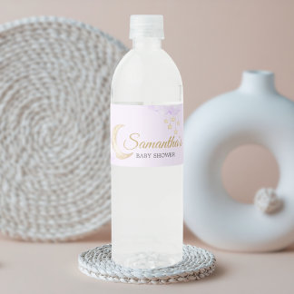 Étiquette Pour Bouteilles D'eau Over the Moon Baby Shower 