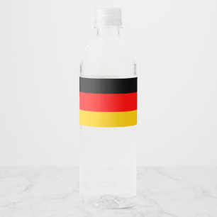 Étiquette Pour Bouteilles D'eau pavillon de l'Allemagne