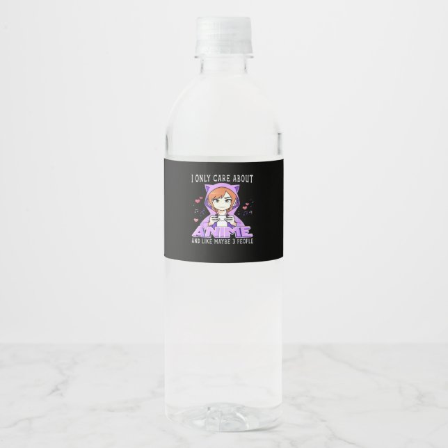 Étiquette Pour Bouteilles D'eau Peekabo Anime Manga (Devant)