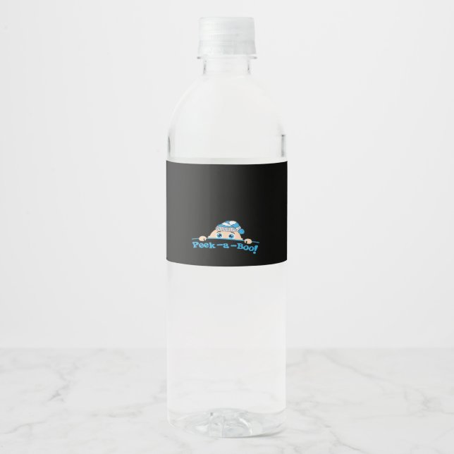 Étiquette Pour Bouteilles D'eau Peekaboo (Devant)