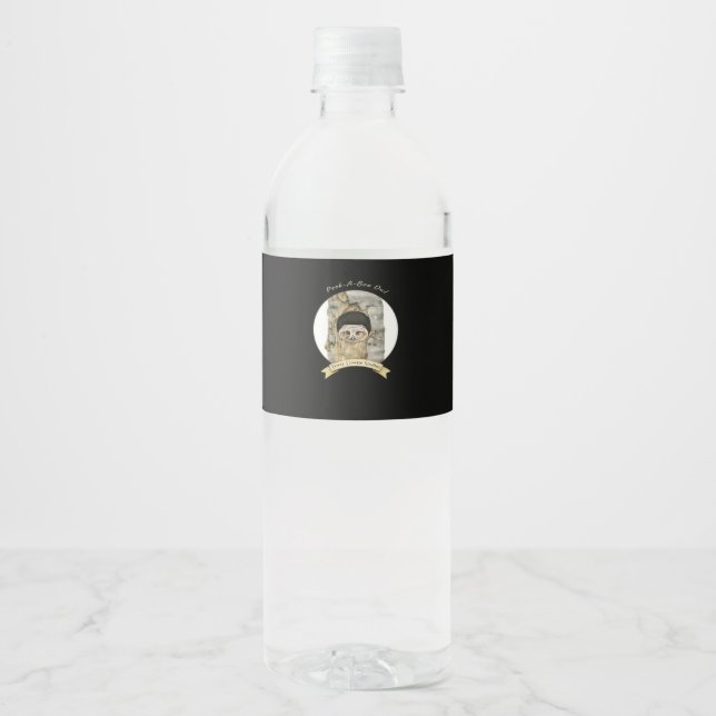 Étiquette Pour Bouteilles D'eau Peekaboo Mème Design Pour Halloween (Devant)