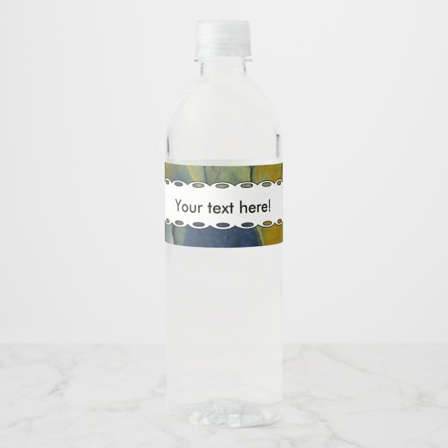 Étiquette Pour Bouteilles D'eau Peinture d'épluchage (Devant)