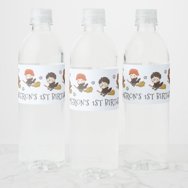 Étiquette Pour Bouteilles D'eau Personnage Chibi Harry Potter  (Bouteilles)