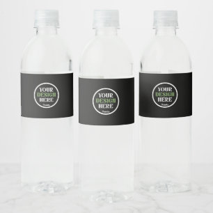 Étiquette Pour Bouteilles D'eau personnalisé, unique, élégant et minimaliste