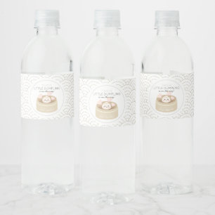 Étiquette Pour Bouteilles D'eau Petit Baby shower blanc à jeter