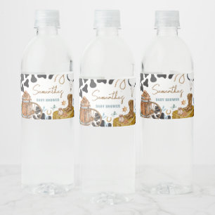 Étiquette Pour Bouteilles D'eau Petit Baby shower Cowboy