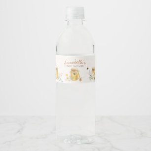 Étiquette Pour Bouteilles D'eau Petit Baby shower de miel doux