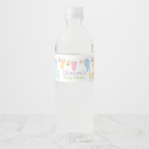 Étiquette Pour Bouteilles D'eau Petit baby shower de vêtements