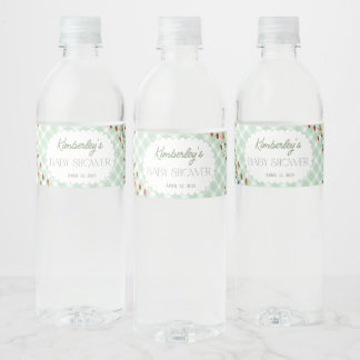 Étiquette Pour Bouteilles D'eau Petit Fou D'oie Fête de Naissance Bébé Genre Neutr