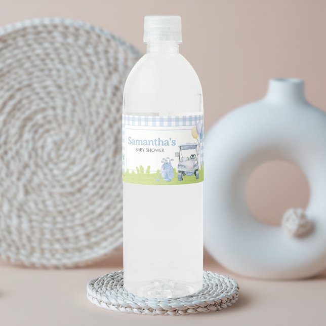 Étiquette Pour Bouteilles D'eau Petit Golf Bébé Shower Putter (Golf Little Putter Baby Shower Water Bottle Label)
