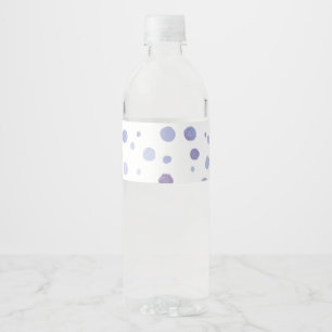 Étiquette Pour Bouteilles D'eau pois peint à la main