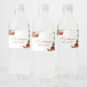 Étiquette Pour Bouteilles D'eau Pomme de notre Baby shower oculaire