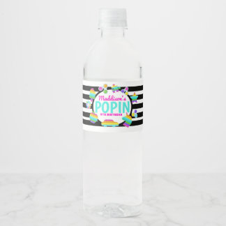 Étiquette Pour Bouteilles D'eau Pop It Anniversaire Étiquette d'eau