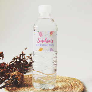 Étiquette Pour Bouteilles D'eau Popsicle Crème glacée Bouteille d'eau Étiquette fê