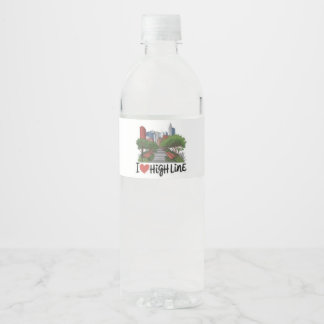 Étiquette Pour Bouteilles D'eau Pour la distance de marche High Line NYC!