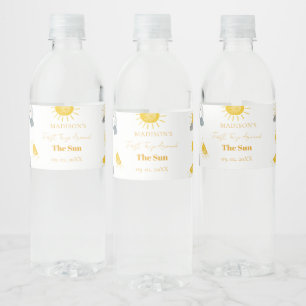 Étiquette Pour Bouteilles D'eau Premier Voyage Bohème Autour Du Soleil 1Er Anniver