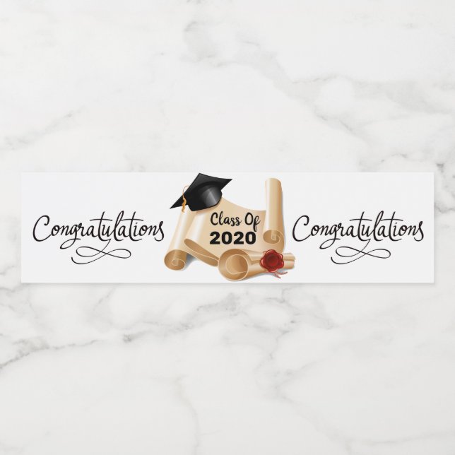 Étiquette Pour Bouteilles D'eau Promotion 2020 (Étiquettes simples)