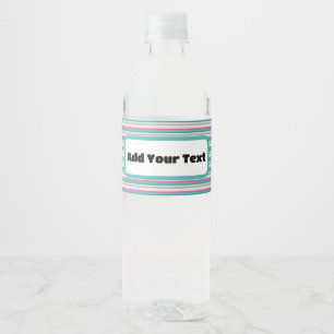 Étiquette Pour Bouteilles D'eau Promotions/Événement Bleu