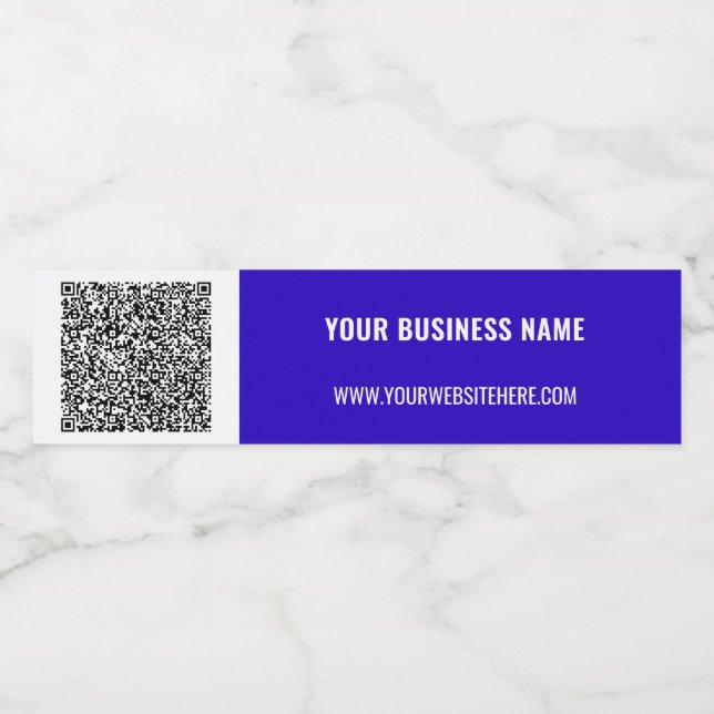 Étiquette Pour Bouteilles D'eau QR Code Scan Info - Étiquette de bouteille d'eau t (Étiquettes simples)