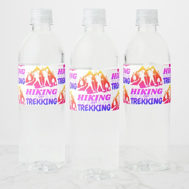 Étiquette Pour Bouteilles D'eau Randonnée ou trekking (Bouteilles)