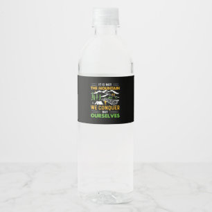 Étiquette Pour Bouteilles D'eau Randonneurs Nous Conquérons Mais Nous-Mêmes