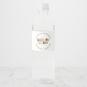 Étiquette Pour Bouteilles D'eau Reine de la Fête de Mariage Rétro Disco Reines de