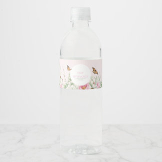 Étiquette Pour Bouteilles D'eau Restez Hydraté Bouteille d'Eau de Mariage Florale