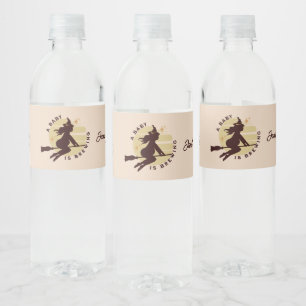 Étiquette Pour Bouteilles D'eau Retro Witch Baby brasse du Baby shower