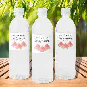 Étiquette Pour Bouteilles D'eau Réunion familiale