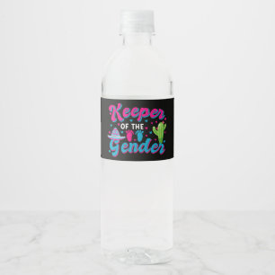 Étiquette Pour Bouteilles D'eau Révélation du sexe mexicain Cinco de Mayo Baby Sho