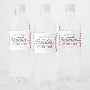 Étiquette Pour Bouteilles D'eau Rookie de l'année Baseball fête d'anniversaire
