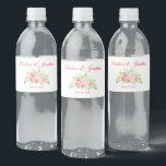 Étiquette Pour Bouteilles D'eau Rustic Blush Peach Boho Roses mariage élégant<br><div class="desc">Un design délicat et sophistiqué,  avec des roses de pêche et de rougeurs douces et des éléments boho rustiques. Parfait pour créer une atmosphère romantique et fantaisiste pour votre papeterie mariage,  décorations,  ou vos cadeaux. Cet élégant arrangement floral allie charme bohème et beauté intemporelle.</div>