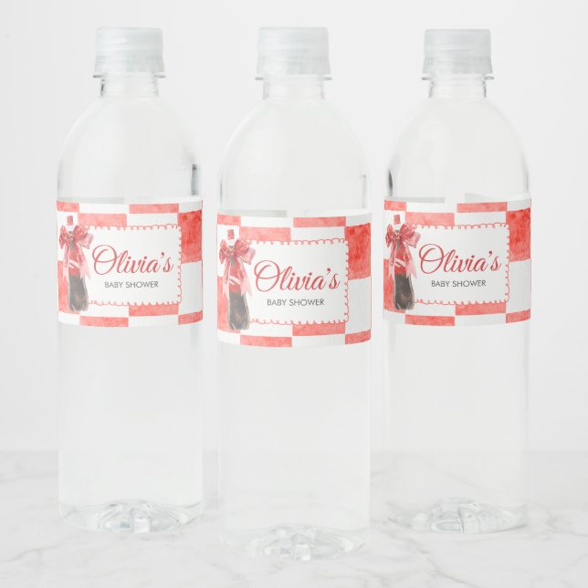 Étiquette Pour Bouteilles D'eau She's Ready to Pop Baby Shower (Bouteilles)