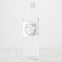 Silly Goose Ruban Bleu & Floral Nourriture et Bois