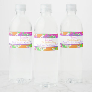 Étiquette Pour Bouteilles D'eau Splatz Paint Party Bouteille d'eau personnalisée