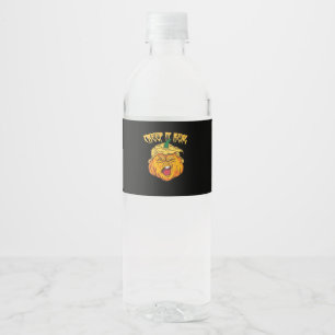 Étiquette Pour Bouteilles D'eau Squelette Mains Coeur Signer Retro Costume Hallowe